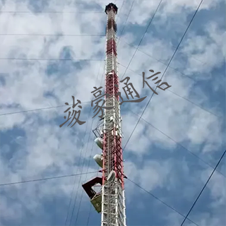 热镀锌拉线三腿钢管通信塔